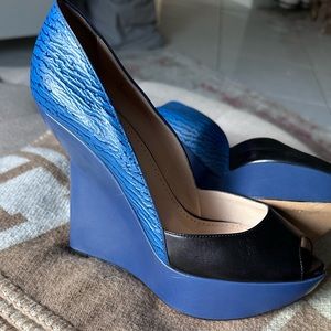 Vintage Bally Peep Toe Pumps Size 39.5 EU / 9 US